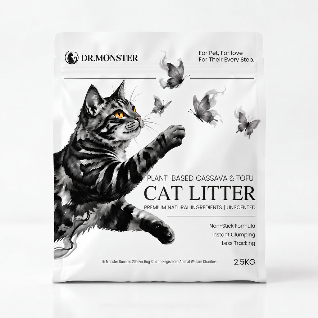 Plant-Based Cassava & Tofu Blend Cat Litter - Unscented